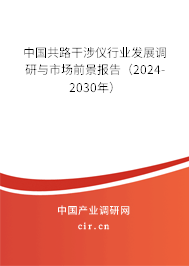 中國共路干涉儀行業(yè)發(fā)展調(diào)研與市場前景報告(2024-2030年) 中國共路干涉儀行業(yè)發(fā)展調(diào)研與市場前景報告(2024-2030年)