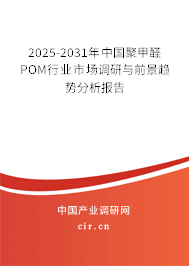 2025-2031年中國聚甲醛POM行業(yè)市場調(diào)研與前景趨勢分析報告 2025-2031年中國聚甲醛POM行業(yè)市場調(diào)研與前景趨勢分析報告