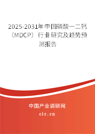 2025-2031年中國磷酸一二鈣(MDCP)行業(yè)研究及趨勢預(yù)測報(bào)告 2025-2031年中國磷酸一二鈣(MDCP)行業(yè)研究及趨勢預(yù)測報(bào)告