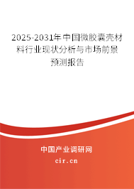 2025-2031年中國微膠囊殼材料行業(yè)現(xiàn)狀分析與市場前景預測報告 2025-2031年中國微膠囊殼材料行業(yè)現(xiàn)狀分析與市場前景預測報告