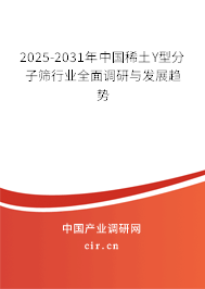 2025-2031年中國稀土Y型分子篩行業(yè)全面調(diào)研與發(fā)展趨勢 2025-2031年中國稀土Y型分子篩行業(yè)全面調(diào)研與發(fā)展趨勢