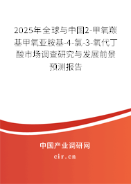 2025年全球與中國(guó)2-甲氧羰基甲氧亞胺基-4-氯-3-氧代丁酸市場(chǎng)調(diào)查研究與發(fā)展前景預(yù)測(cè)報(bào)告 2025年全球與中國(guó)2-甲氧羰基甲氧亞胺基-4-氯-3-氧代丁酸市場(chǎng)調(diào)查研究與發(fā)展前景預(yù)測(cè)報(bào)告