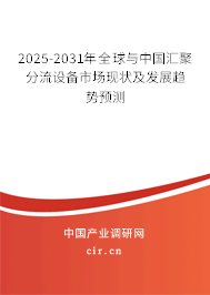 2025-2031年全球與中國匯聚分流設(shè)備市場現(xiàn)狀及發(fā)展趨勢預(yù)測