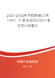 2025-2031年中國(guó)聚氟乙烯(PVF)行業(yè)發(fā)展研究及行業(yè)前景分析報(bào)告 2025-2031年中國(guó)聚氟乙烯(PVF)行業(yè)發(fā)展研究及行業(yè)前景分析報(bào)告