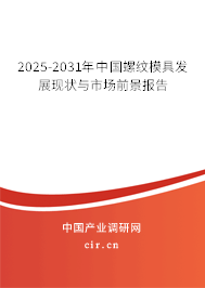 2024-2030年中國螺紋模具發(fā)展現(xiàn)狀與市場前景報告 2024-2030年中國螺紋模具發(fā)展現(xiàn)狀與市場前景報告