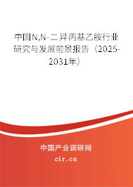 中國N,N-二異丙基乙胺行業(yè)研究與發(fā)展前景報告(2025-2031年) 中國N,N-二異丙基乙胺行業(yè)研究與發(fā)展前景報告(2025-2031年)