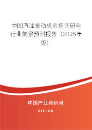 中國(guó)汽油發(fā)動(dòng)機(jī)市場(chǎng)調(diào)研與行業(yè)前景預(yù)測(cè)報(bào)告（2025年版）