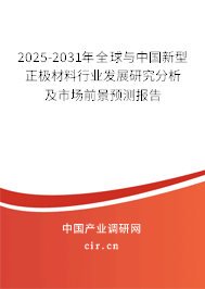 2025-2031年全球與中國(guó)新型正極材料行業(yè)發(fā)展研究分析及市場(chǎng)前景預(yù)測(cè)報(bào)告