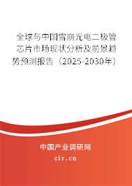 全球與中國雪崩光電二極管芯片市場現(xiàn)狀分析及前景趨勢預(yù)測報(bào)告（2025-2030年）