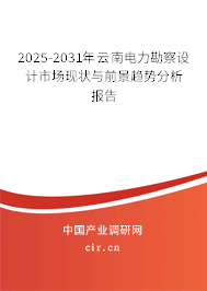 2025-2031年云南電力勘察設(shè)計(jì)市場(chǎng)現(xiàn)狀與前景趨勢(shì)分析報(bào)告 2025-2031年云南電力勘察設(shè)計(jì)市場(chǎng)現(xiàn)狀與前景趨勢(shì)分析報(bào)告