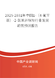 2025-2031年中國1-(4-氟芐基)-2-氯苯并咪唑行業(yè)發(fā)展趨勢預測報告 2025-2031年中國1-(4-氟芐基)-2-氯苯并咪唑行業(yè)發(fā)展趨勢預測報告