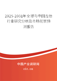 2025-2031年全球與中國吉他行業(yè)研究分析及市場前景預測報告