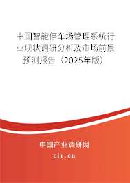 中國智能停車場管理系統(tǒng)行業(yè)現(xiàn)狀調(diào)研分析及市場前景預測報告（2025年版）